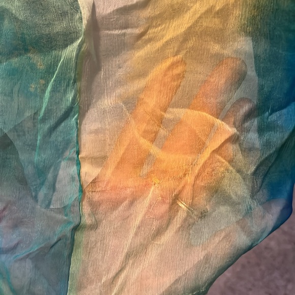 NWT Vineet Bahl Blurred Sheer Mini Dress with Train, sz L - Picture 15 of 17